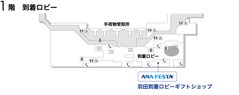 ANA FESTA羽田到着ロビーギフトショップ