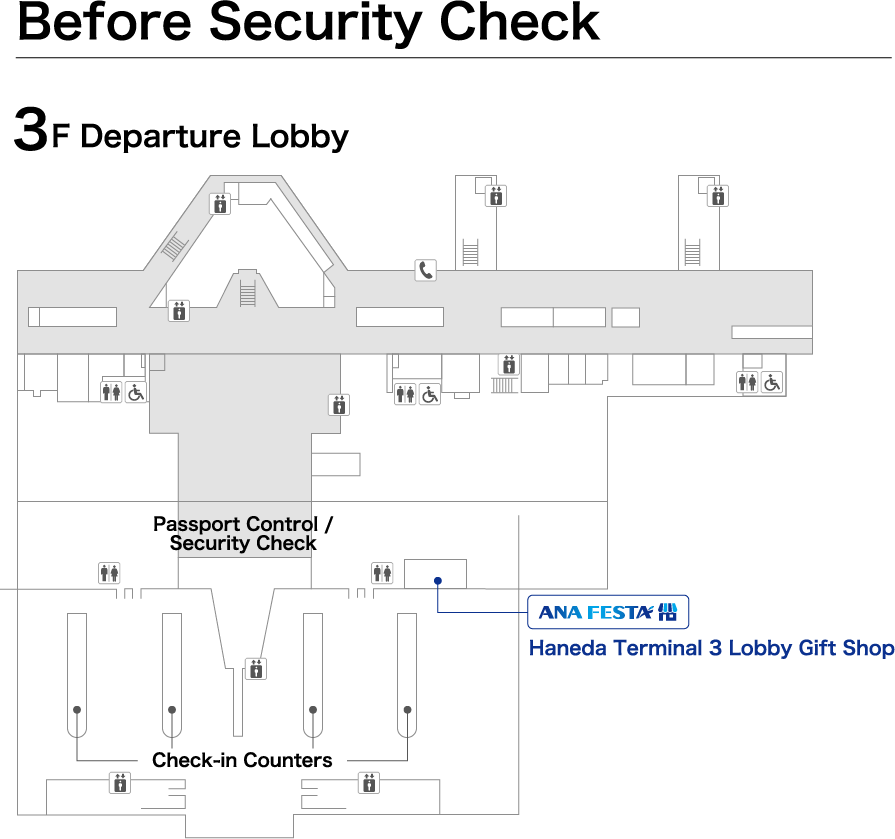 ANA FESTA Haneda Airport Terminal 3 map
