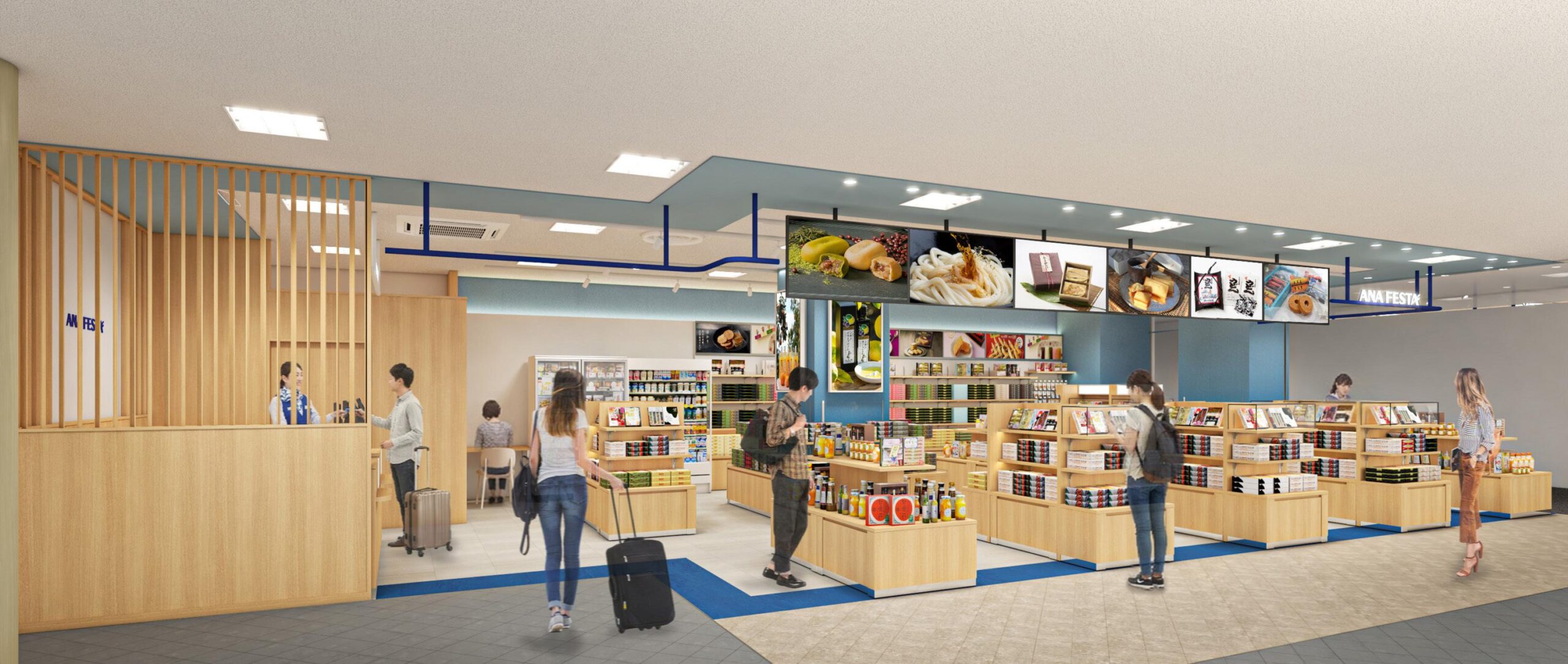 ANA FESTA高松ロビー店リニューアル後パース