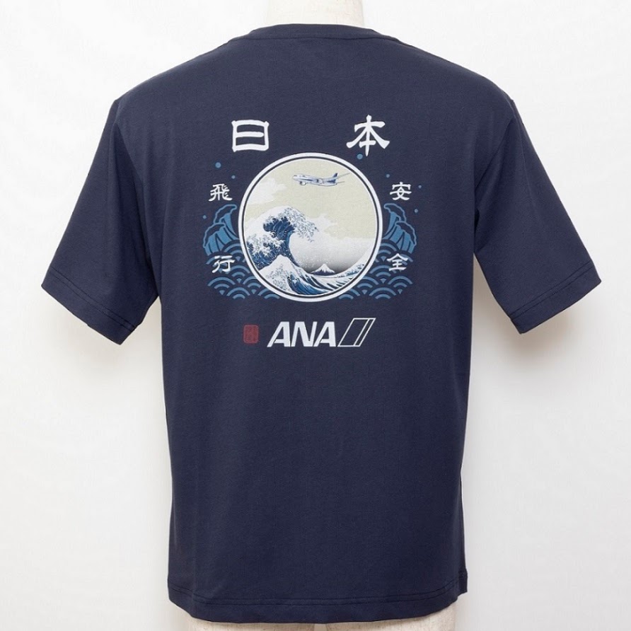 ANA浮世絵Tシャツ 波